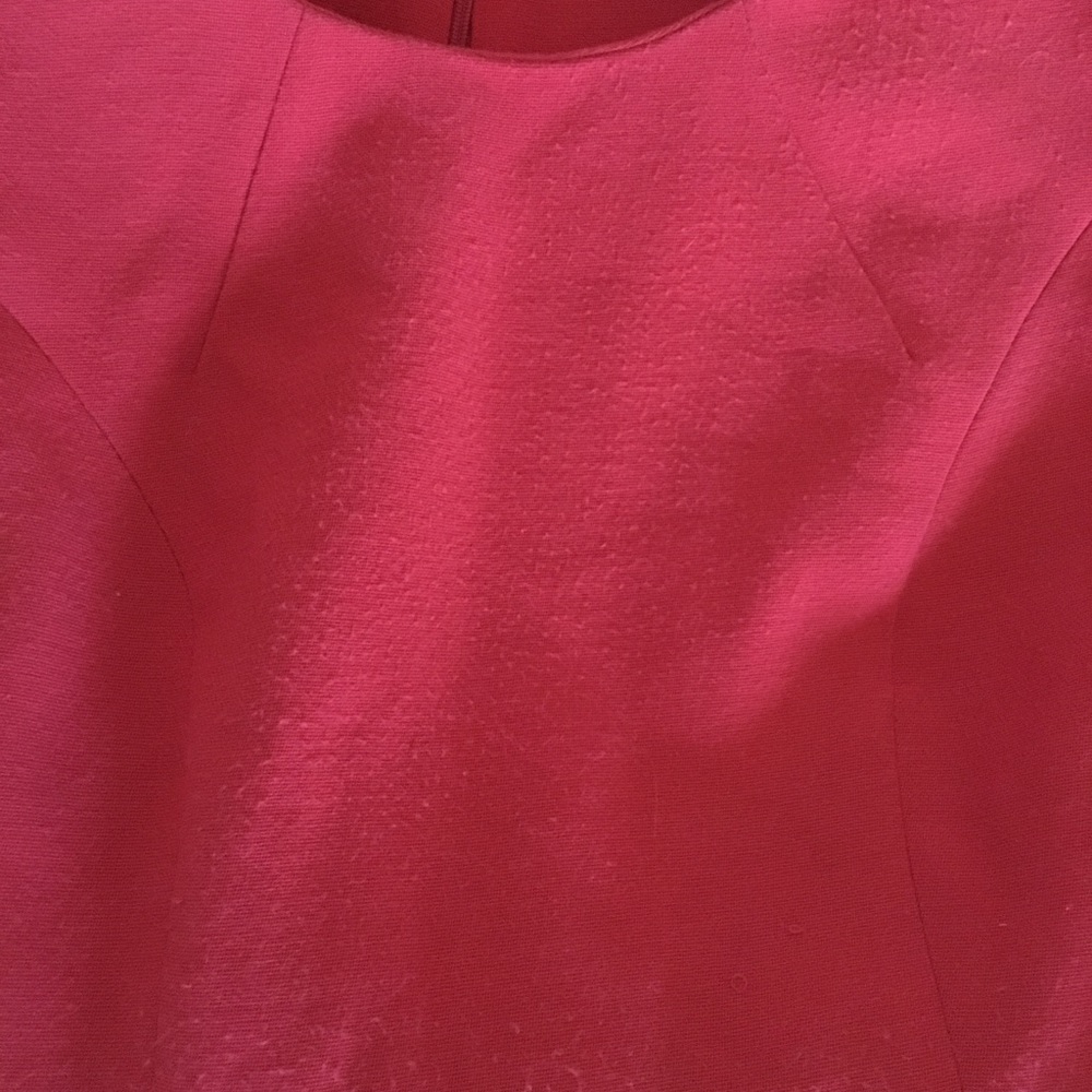 Dress 6 petite red white black 6P fit and flare - Picture 8 of 9